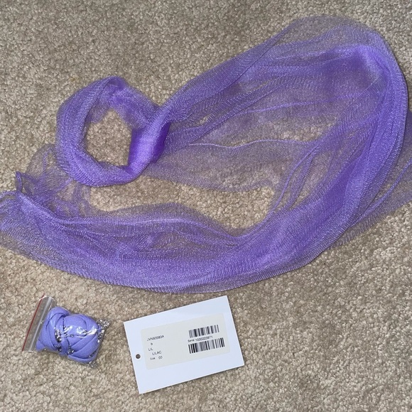 Strapless Lavender Prom Dress - Picture 13 of 16